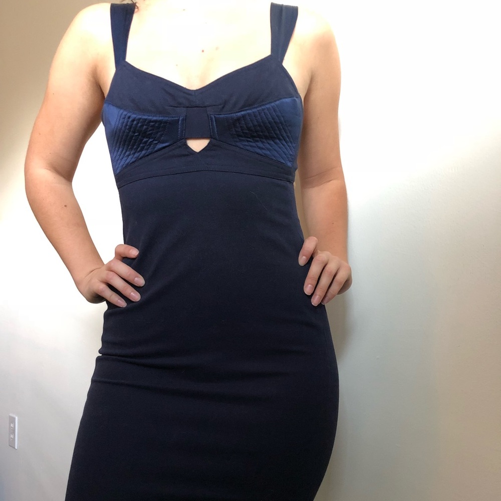 Navy cocktail dress